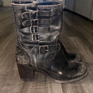 Frye combat boots